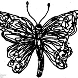 (2008-05) Grafiken Christa Jahr für Rosi Lampe - Schmetterling